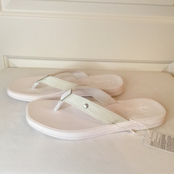 NWT ONCAI White Yoga Mat Thong Sandals With Orthotic Rubber Soles Size 9 - Picture 7 of 10